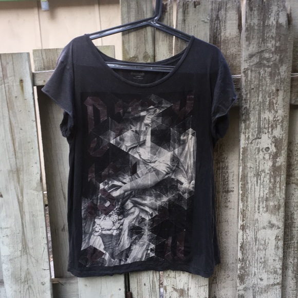 All Saints Tops - All Saints abstract top in L All Saints Tops - All Saints abstract top in L